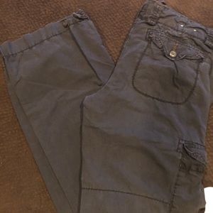 Black Cargo-like Pants